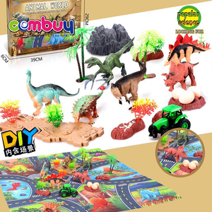 Alfombra de Juego para Piso, Juego de Construcción DIY, <span class=keywords><strong>Mini</strong></span> Animales, Mundo de <span class=keywords><strong>Dinosaurios</strong></span>, Juguetes de Plástico, Modelo Realista para Niños - Product Image 2