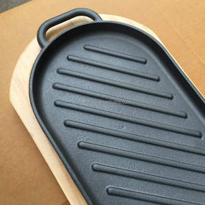 Plancha para carne con bandeja de madera, utensilio de cocina para el hogar - Product Image 2