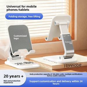 Supporto Pieghevole per Telefono, Altezza Regolabile Telescopica, Portatile per iPhone iPad <span class=keywords><strong>Samsung</strong></span>, Streaming Live, Logo Personalizzabile - Product Image 4