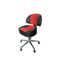 Mobilier de bureau en tissu, simple, moderne, personnalisé, chaise à fente, noir pur, avec dossier
