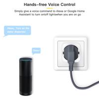 XZJ 16A estándar de la UE Control remoto eléctrico universal Tuya WIFI receptáculo ABS enchufe inteligente enchufes para el hogar