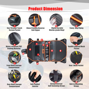 Accesorios UTV para Maverick <span class=keywords><strong>X3</strong></span>, bolsa de almacenamiento para techo superior, organizador impermeable para UTV <span class=keywords><strong>Can</strong></span> <span class=keywords><strong>Am</strong></span> Maverick <span class=keywords><strong>X3</strong></span> 2017 2018 <span class=keywords><strong>2019</strong></span> 2020 - Product Image 5