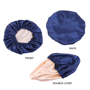 <span class=keywords><strong>Bonnet</strong></span> <span class=keywords><strong>de</strong></span> <span class=keywords><strong>nuit</strong></span> personnalisé Yuhong pour femmes, réglable, double couche, réversible, <span class=keywords><strong>en</strong></span> <span class=keywords><strong>soie</strong></span> satinée, pour cheveux bouclés - Product Image 3
