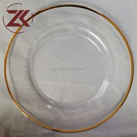 Plateau de présentation décoratif ZKAI, fabrication directe, plateau rond en acrylique transparent moderne pour la décoration de table de mariage