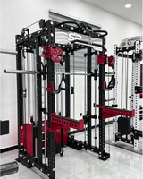 SP Máquina Multifuncional de Entrenamiento con Cable, Rack de Potencia, Máquina Smith, para Press, Sentadillas y Poleas