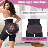 Short Gainant Taille Haute Contrôle Ventre Culotte Courte Effet Remonte-Fesses BBL Gaine Colombienne Post-Opératoire Phase 2