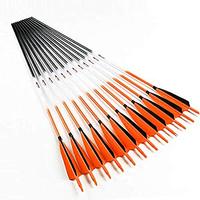 Linkboy fabricant de tir à l'arc 32 pouces véritable plume de dinde aubes ID6.2 colonne vertébrale 500 tir à l'arc arc classique flèche en carbone pour le tir