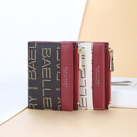 Baellerry Band Pergelangan Tangan Wanita, Tas Tangan Mini Dompet Koin Motif Huruf Kecil Modis Desain Baru