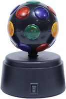 Vente en gros de mini boule de disco magique de 3 pouces alimentée par batterie, lumières rotatives pour la décoration de scène, Noël, Thanksgiving, 100 pièces