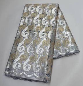 Encaje de organza de alta calidad, elegante, bonito, doble, AG9184 - Product Image 4