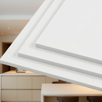 1220x2440mm épaisseur personnalisée feuille de plastique blanc utilisation de meubles panneau de mousse de PVC