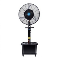 Ventilateur brumisateur électrique commercial sur pied oscillant, classe A++ d'efficacité énergétique pour l'extérieur et les exploitations agricoles