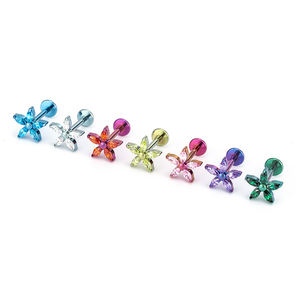 Pendientes de Titanio ASTM F136 con Forma de Marquesa, Grado Médico, Hipoalergénicos, Anodizados, para Cartílago de la Oreja y Nariz - Product Image 3