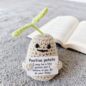 ตุ๊กตาผ้าถักโครเชต์แปลกๆของ Amigurumi ที่ทำด้วยมือพร้อมโน้ตสร้างแรงบันดาลใจไอเดียของขวัญการตกแต่งที่ทันสมัย - Product Image 3