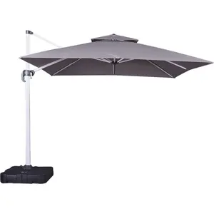 China Supplier Patio Umbrella 2.5*2.5 3*3 Parasol Double Roof Roman Umbrella