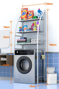 Étagère de rangement pour toilettes à prix d'usine, économiseur d'espace, étagère de salle de bain à trois niveaux, supports de rangement - Product Image 2
