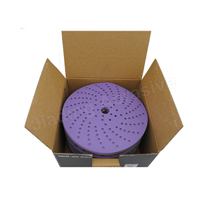 Sanding Discs/Round <strong>Hook</strong> <strong>and</strong> <strong>Loop</strong> Sandpaper Metal|Wood|Automotive Repair/Durability &amp; Flexibility Polyester Film 6inch 120Grit - Product Image 4