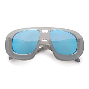 LMA Retro Fashion Luxury Designer Double Bridge <b>Large</b> <b>Frames</b> Sun Glasses Brand Oversized Custom Logo Sunglasses Men Women - Product Image 3