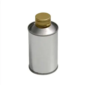 100ml - 550ml Customize Tins Cans Oil Round Tin Can Food Grade Tinplate Material Olive Oil Can