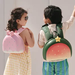 ZOYZOII B8 Wholesale CPC Certificate Watermelon Strawberry Kids Backpack EVA Material DIY School Bag For Aged 5-12 Baby