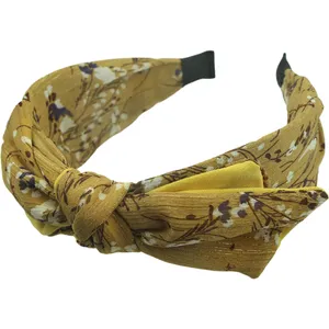 Bandeaux à rayures et nœuds pour femmes, bandeau à rayures larges avec Animal abeille, bandeau à nœuds croisés, tissu enveloppé