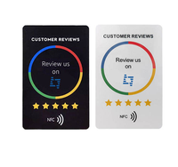 OEM Großhandel Passive PVC RFID NFC Karte mit NTAG213 Chip, individuell bedruckte Social-Media-Bewertungskarte für soziale Interaktion und Hotelnutzung