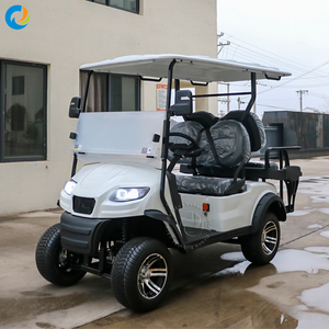 Voiturette de golf électrique certifiée CE avec 4 sièges, moteur AC, batteries lithium et plomb-acide 48V - Product Image 4