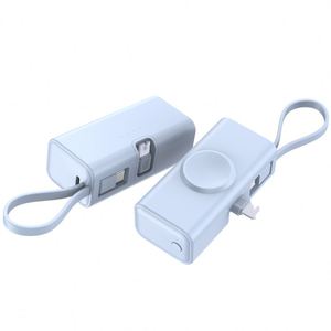 5000Mah <b>Mini</b> Capsule Wireless Power Bank PD 22.5W Fast Charge Watch Mobile Charger 20W Holder ABS PVC Type-C Input Interface - Product Image 2