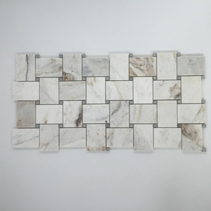Mosaïque de marbre blanc arabesque en forme de lanterne, moderne, polie, <span class=keywords><strong>pour</strong></span> piscine d'hôtel, grandes dalles - Product Image 4