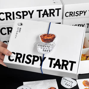 กล่องทาร์ตไข่แบบใช้แล้วทิ้งทาร์ตเบเกอรี่ขนมหวานขนมหวานแบบโปรตุเกสเกรดอาหารแบบกำหนดเอง - Product Image 2