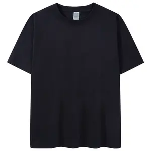100% Cotton T-shirt Loose Fit 300g T-shirt Custom Your Own Logo Mens 100% Cotton Heavy Cotton T Shirt