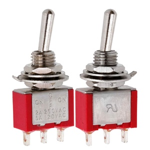 MTS-103R Rosso toggle switch SPDT 3 Posizione ON/OFF/ON - Product Image 2