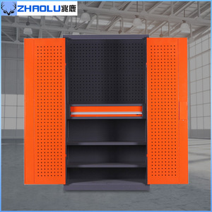 Zhaolu Heavy Duty Tool Cabinet 5 Layers 200kg Capacity Double Door Metal Storage With <b>Drawers</b> <b>Workshop</b> Factory Use - Product Image 3