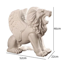 Moules en plastique ABS pour statues de lions en béton, pour jardin, de bonne qualité, pour sculptures décoratives d'extérieur