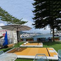 Plateforme flottante gonflable en PVC 3x2x0.2M pour sports nautiques, ponton de loisirs pour yacht et rivière