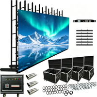 Écran LED TOPvision 500x500 500x1000, affichage LED intérieur/extérieur, location d'écran LED, mur vidéo LED modulaire pour salon professionnel, performance en direct