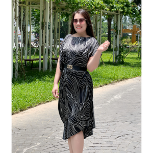 MV68 Robe haute couture pour femmes d'âge moyen Tissu satiné doux, lisse, léger, aéré Caractéristique Taille S à 2XL Vente en gros - Product Image 1