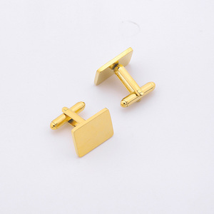 Personnalisé vente en gros bon <span class=keywords><strong>prix</strong></span> vente chaude polissage hommes costume chemise rectangle acier 316L boutons de manchette fournisseur - Product Image 5