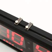 Jam Dinding Digital LED Elektronik Rumah Tangga Modern Kalender Abadi Termometer Fase Bulan Alarm Tanggal