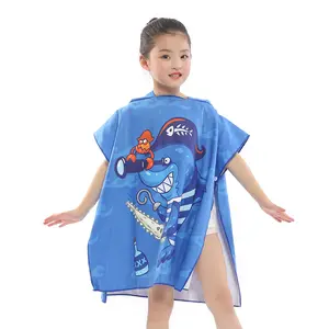 Оптовая продажа, детское пляжное полотенце из микрофибры с принтом и логотипом на заказ
