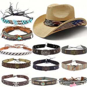 Bandas para Sombreros Fedora de Plumas Estilo Vaquero, Accesorios Casuales Unisex, Venta al Por Mayor a Precio Económico - Product Image 2