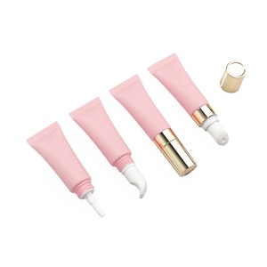 Tubes de gloss à lèvres <span class=keywords><strong>en</strong></span> marque privée, emballage cosmétique rose, flacon de 10 ml, 15 ml, 20 ml, applicateur métallique vide, <span class=keywords><strong>tube</strong></span> de baume à lèvres <span class=keywords><strong>en</strong></span> plastique à presser - Product Image 4