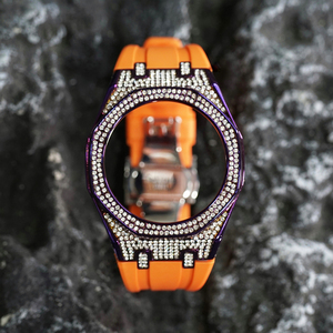 Ensemble de boîtier complet en diamant <span class=keywords><strong>bracelet</strong></span> gravé 5A bling bling zircon vente en gros pour GA2100 GA2110 <span class=keywords><strong>CASIOak</strong></span> mod kits pièces de montre - Product Image 5