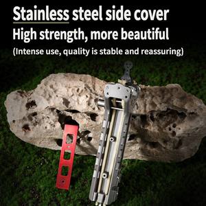Outdoor Aluminum Slingshot Portable 270g Hollow Core Lightweight for Recreational <b>Shooting</b> & Adventure Resortera - Product Image 6