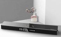 Barre de son de luxe en verre trempé avec écran LED, haut-parleur Bluetooth, système home cinéma stéréo 2.1 avec caisson de basses, prise US/prise UK