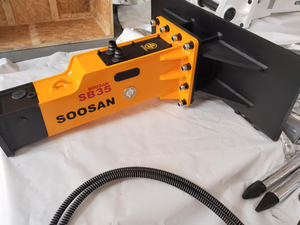 Interruptor hidráulico silencioso tipo caja SOOSAN SB35 con accesorio de dirección deslizante, accesorios para miniexcavadoras, retroexcavadoras, minicargadoras - Product Image 4