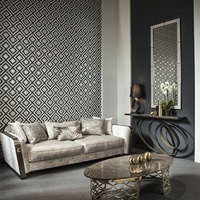 Ensemble de canapés en tissu de luxe italien moderne, structure décorative en métal, canapé droit pour salon de villa, mobilier haut de gamme pour la maison
