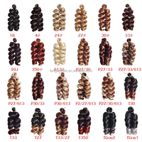 Cheveux synthétiques afro bouclés lâches de 150g, 12-14 pouces, style italien, pour tresses, pour enfants et femmes noires, fibre ignifuge