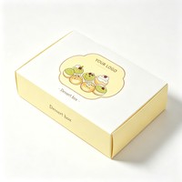 Boîte en papier kraft pliable de qualité alimentaire, écologique, avec logo personnalisé, pour le stockage des beignets, l'expédition des sushis, l'emballage de mini-gâteaux