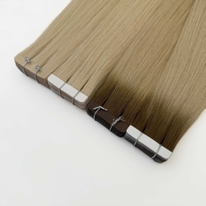 Extensiones de Cabello Adhesivas Finas Invisibles Europeas al por Mayor, Trama de Cabello Eslavo con Cutícula Alineada para Salón, Alta Calidad 2025 - Product Image 1